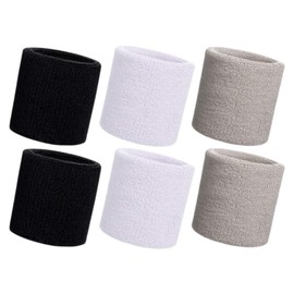 HANERDUN Sweatband Wrist Sweatband Men Women Absorbent Sweatbands Arm for Sports Running Bicycle Jogging Football Tennis