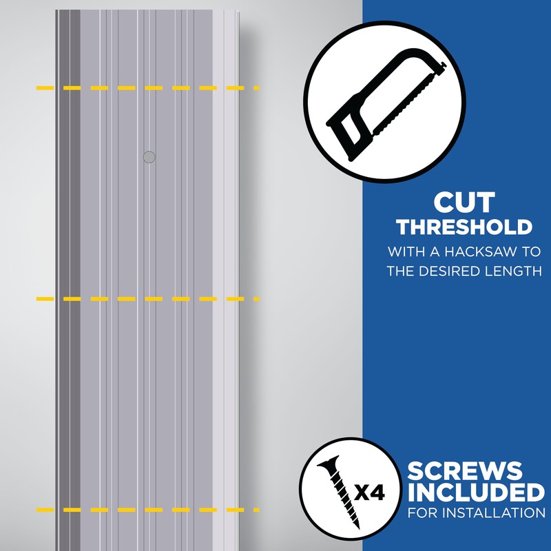 M-D Building Products 68320 Aluminum Commercial Flat-Profile Threshold: Durable and