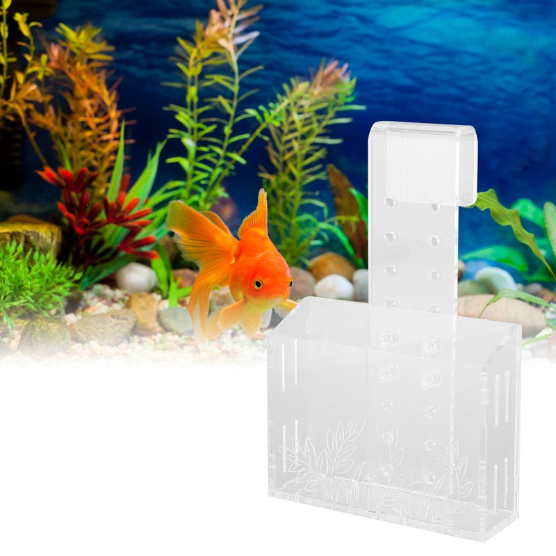 Aquarium Aquatic Planter Transparent Acrylic Fish Tank Hanging Water Plants