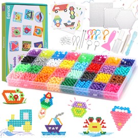 Eenua Water Beads Starter Set 3200 Beads in 32 Colours Magic Craft Set Children's Water Beads for Children from 4 Years Craft Beads with Craft Accessories for Beginners Gifts for Girls
