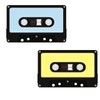 500 Count Audio Cassette Tape Labels (Blue)