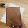 Molyorch 1 x Wooden Pen Holder, Square Pen Pencil Cup,