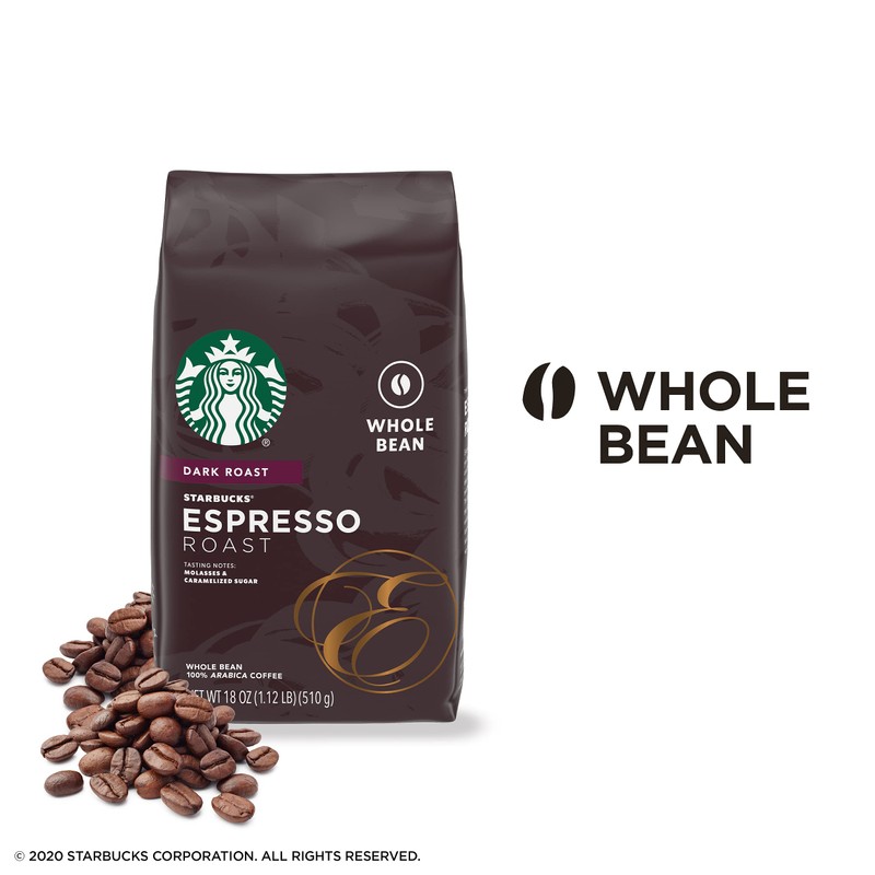 STARBUCKS® Espresso Roast – Whole Bean Coffee 18oz​ - Packaging