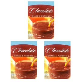 Nutmeg State Nutrition Healthywise Pudding or Shake Chocolate 3 Pack, Low Calories, 15g Caseinate Protein, Aspartame Free, Low Fat, 7 Servings Per Box, 3 Pack