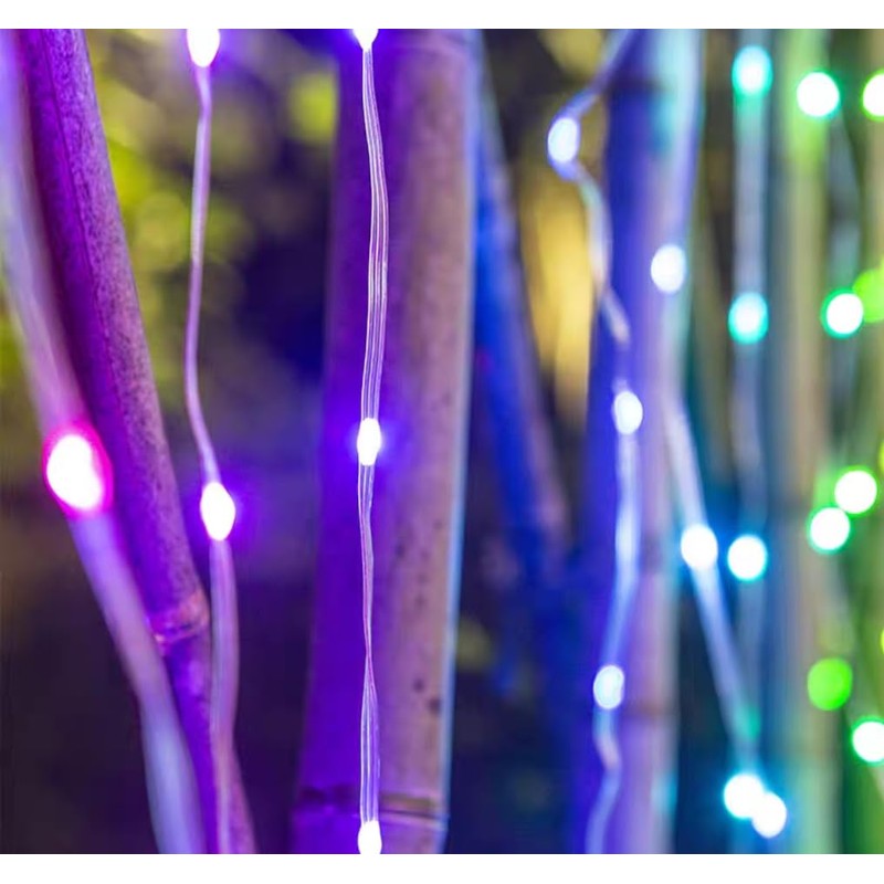 RIKOLOL Voice-Activated Music String Lights 5V 2m/78 20 LEDs USB