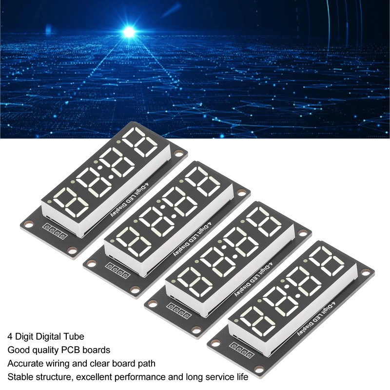 4 Set 4 Digit Digital Tube LED Display Board 7