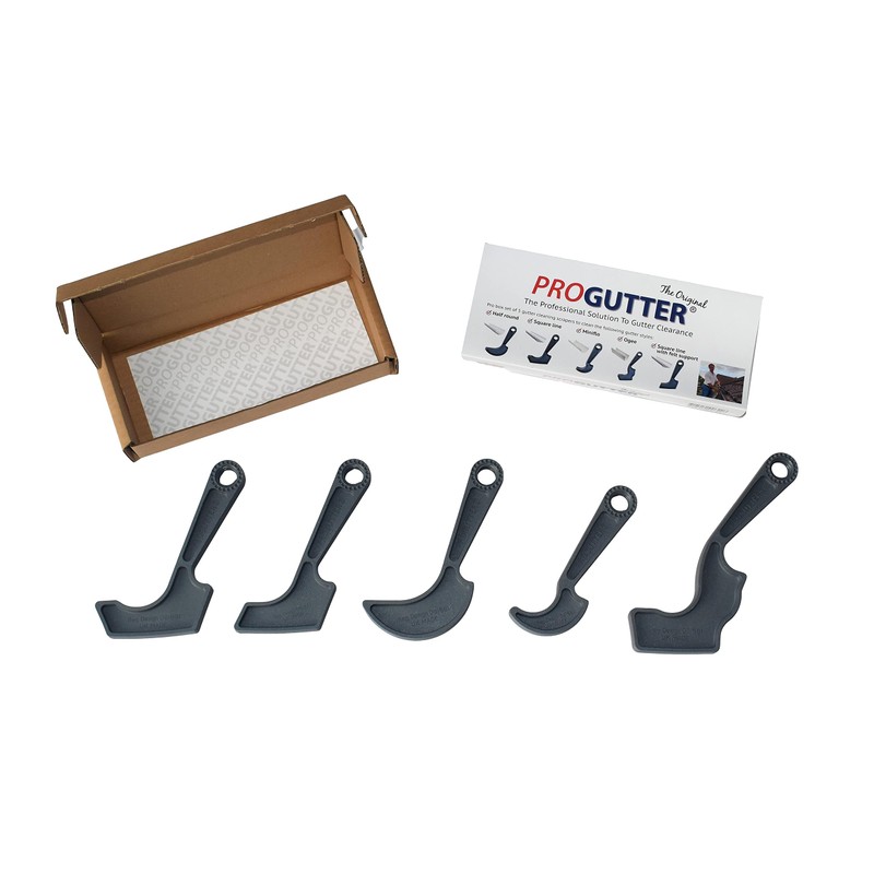 New PROGUTTER Box Set of 5 Gutter Cleaning scrapers