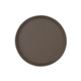 Thunder Group PLFT1100BR Non Slip Tray, 11" Diameter, Round Dishwasher-Safe, Non-Slip, Commercial Use, Brown