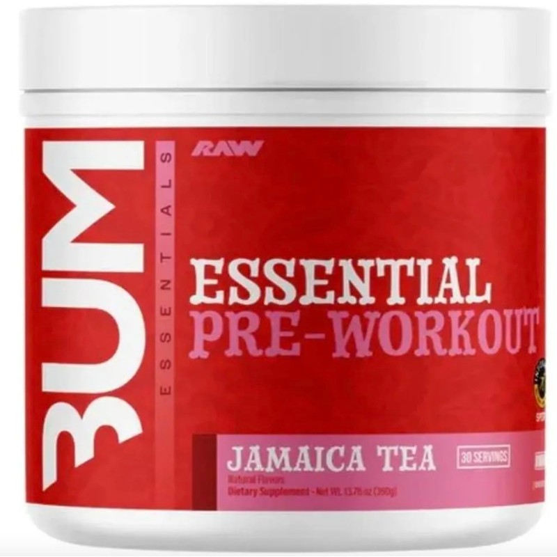Raw Cbum Essential Pre Workout Pre Entrenamiento 30 Servicios Sabor