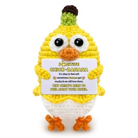 Inspirational Gifts for Women Positive Crochet Chicken Banana Decor