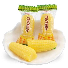 Chinese Snacks Candy: Sweet Corn Flavor Soft Candy or Jelly Drops 500g/17.6oz