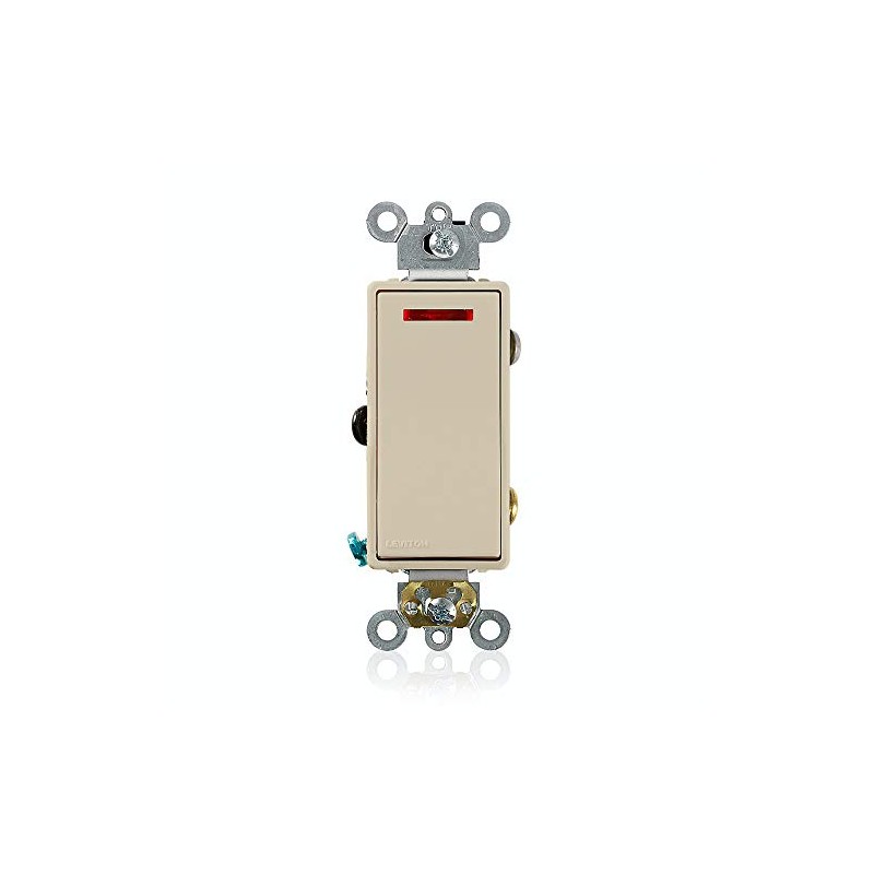 Leviton 20 Amp, 120 Volt, Decora Plus Rocker Pilot Light,