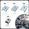 80 Pieces Thread Clip Nut Set, Sheet Metal Nuts, M4