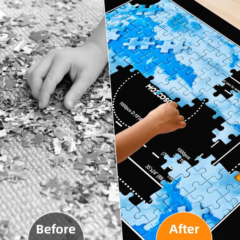MOZOOSON Puzzle Mat, Jigsaw Puzzle Mat 2000 1500 1000 Pieces
