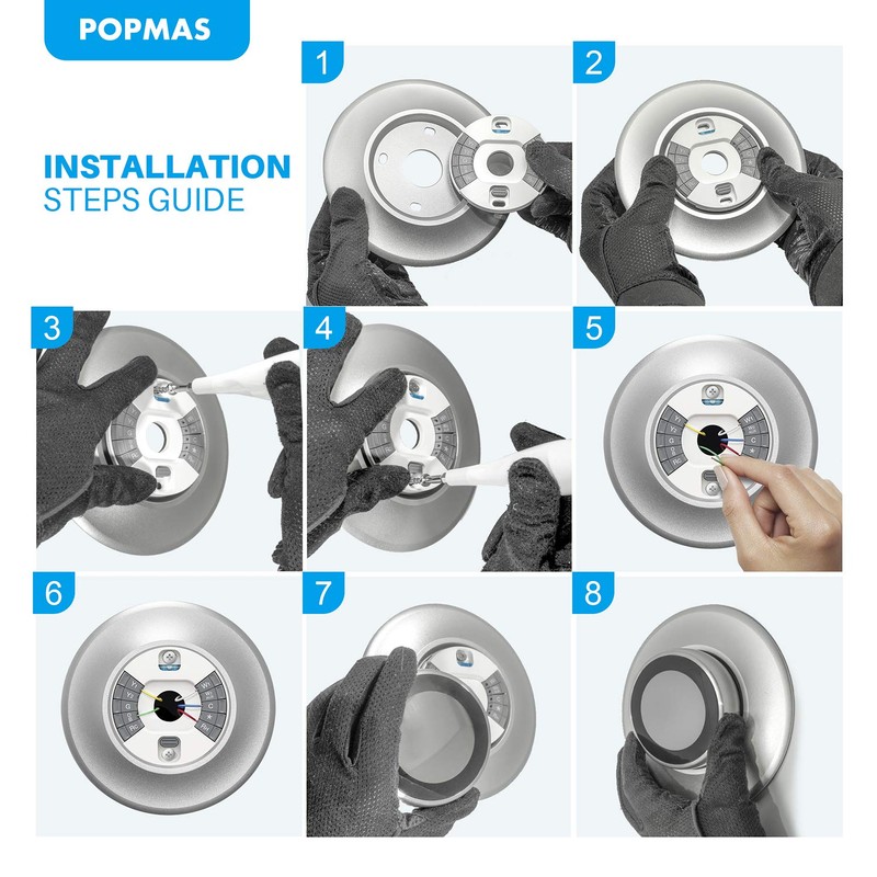 POPMAS Copper Metal Wall Plate for Nest Learning Thermostat 3rd