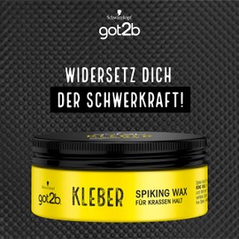 got2b Glue Spiking Wax Hold 6 (75 ml), Hair Wax with Crass Hold for Vertical Styles, Hair Gel for Men Modeled Like a Wax and Holds Like a Glue