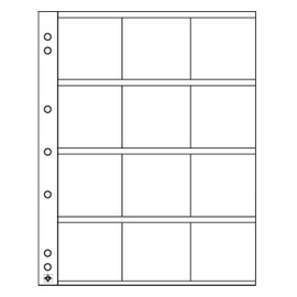 Leuchtturm Numis NH12k 310444 Coin Cases 12 Coin Frame Compartments for Coins 50 x 50 mm Pack of 5
