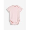 NEXT Organic Cotton Short Sleeve Bodysuits Pack of 5, Pink/white,