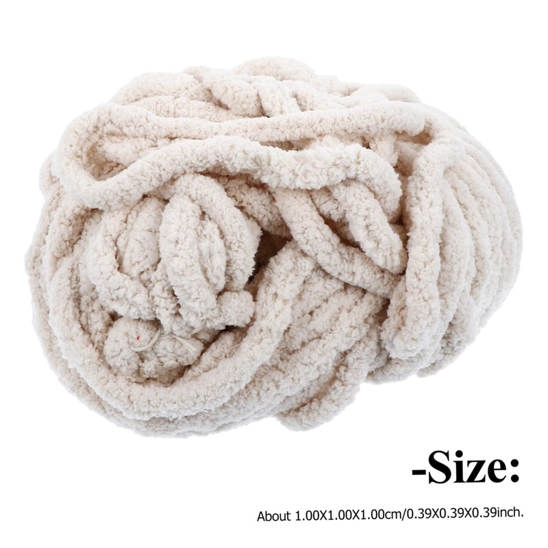 KONTONTY 1Pc Comfortable Coarse Wool Chenille Knitting Yarn Soft Blanket