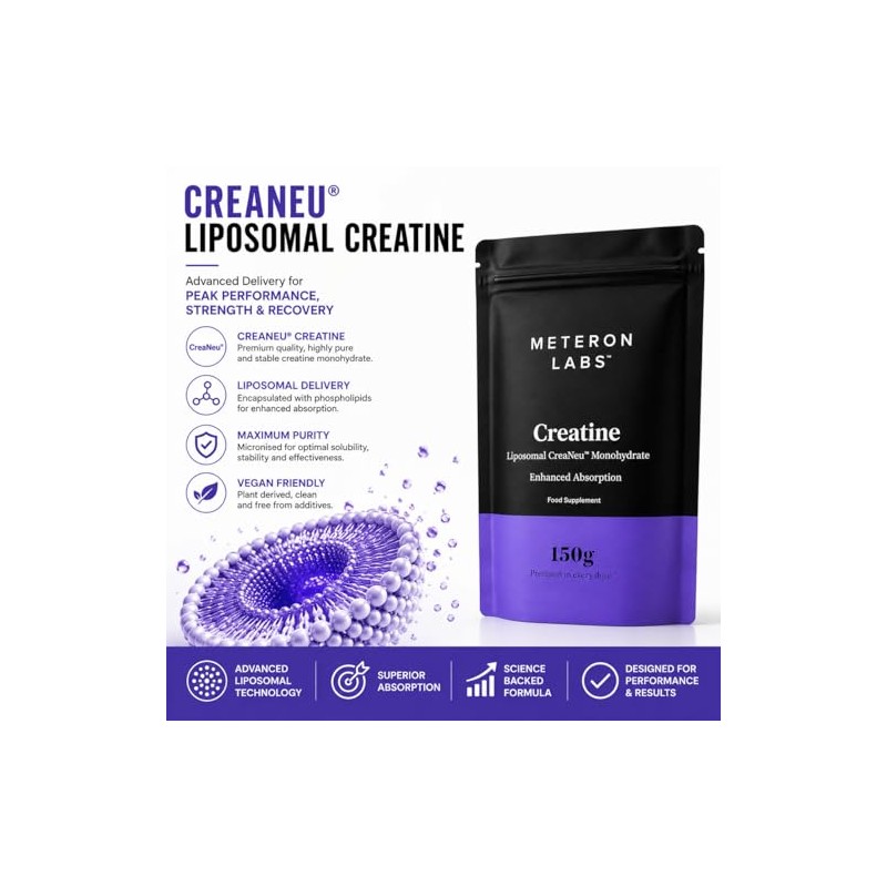 Liposomal Creatine Monohydrate Powder | Micronised Creatine Monohydrate | 5g