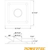 POWERTEC 70131 12-Inch Table Saw Dust Hood