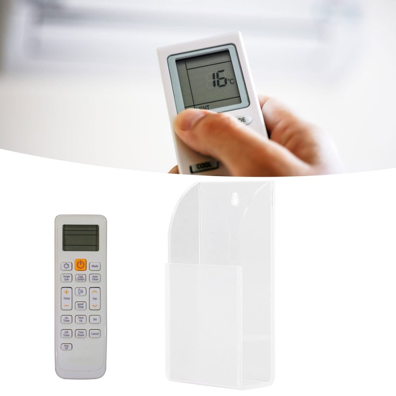 Atyhao Remote Control Accessories Acrylic Remote Control Holder Simple Wall