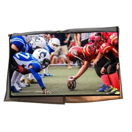 acoveritt Outdoor 60"-65" TV Set Cover,Scratch Resistant Liner Protect LED Screen Best-Compatible with Standard Mounts and Stands (Beige)