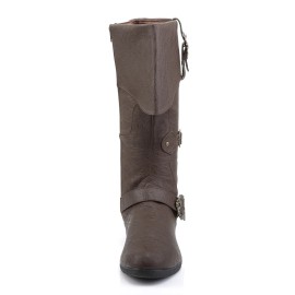 Funtasma CARRIBEAN-299 MEN'S Carribean Pirate Sparrow Captain Brown Costume Knee Boots - X-LARGE (14)
