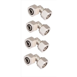 M8080 1/2" For MaxLINE Compressed Air Piping Elbow Fitting Double O-Ring Seal-Four pieces