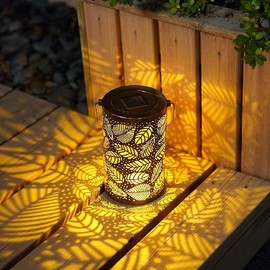 Solar Lanterns Garden Decor, Outdoor Waterproof Hanging Solar Lantern Lights Solar Decorations Gardening Gifts for Backyard Porch Patio Table Yard Balcony Lawn Pathway