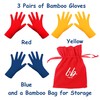 Bamboo Gloves for Eczema, Childrens Age 8-10, Kids Eczema Gloves,