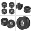 Pulley, 4pcs 0840UU U Type U-Groove Pulley Roller Guide Wheel