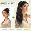 Sofeiyan Ponytail Hairpiece with Drawstring, Wavy Curly Ponytail Extension, 45