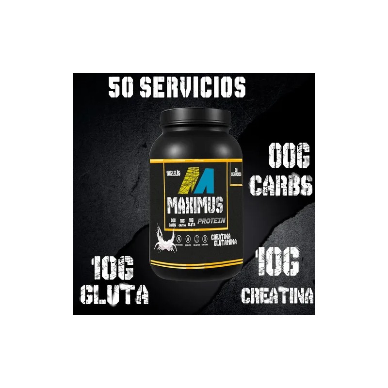 Creatina Glutamina Maximus Protein 1 Kg 50 Servicios