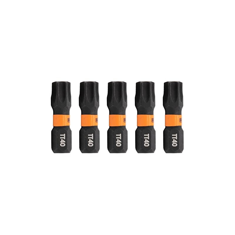TORX T40 Tamper Proof Security Bits - Railer 1" 1/4