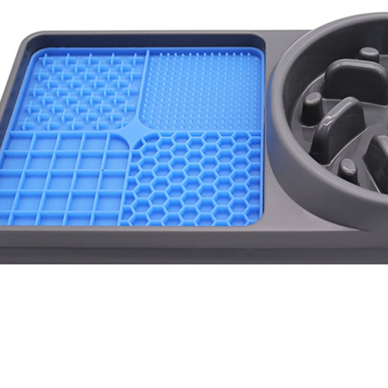 2 in 1 Slow Feeder Dog Bowls and Licking Mat