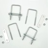 6 Pieces M6 U-Bolt 100 mm x 50 mm U