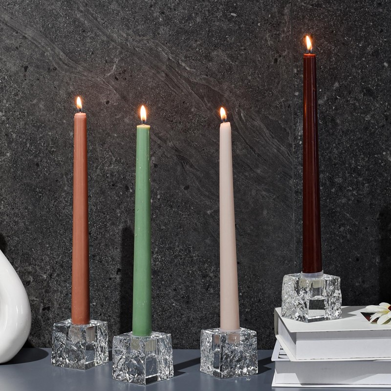Kitcom Crystal Tea Light Candle Holders Pack of 4 for