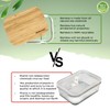 Bambooware Glass Containers with Lids | Non Plastic Glassware Set