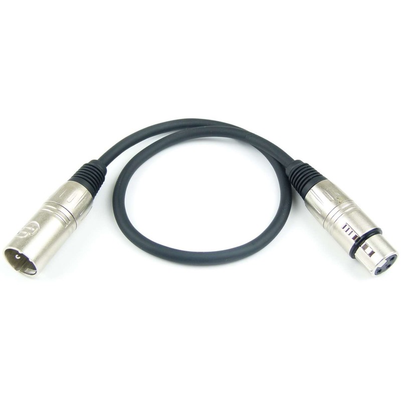 Adam Hall Cables K3MMF0050BLK Microphone Cable XLR Female to XLR