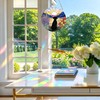 Acrylic Puzzle Jigsaw Suncatchers Dog Silhouette DIY Stained Glass Decor