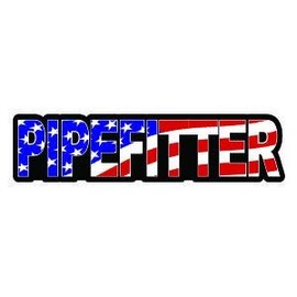 3pcs Pipefitter Us Flag Funny Hard Hat/Helmet Stickers