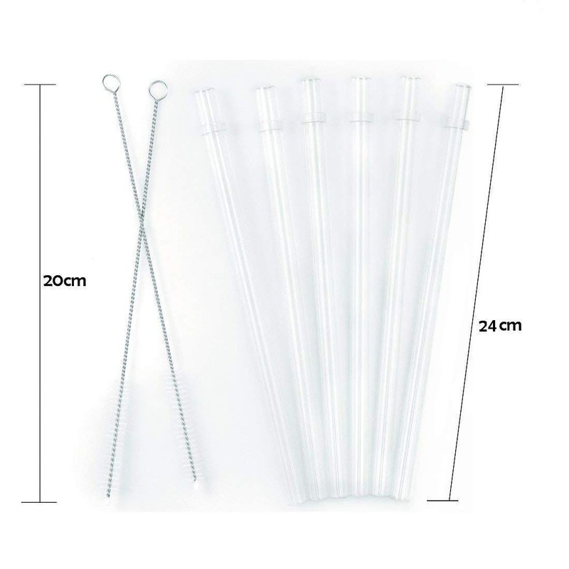 ZYTC Straws for YETI Cup 30-42oz, Reusable Clear Transparent Drinking