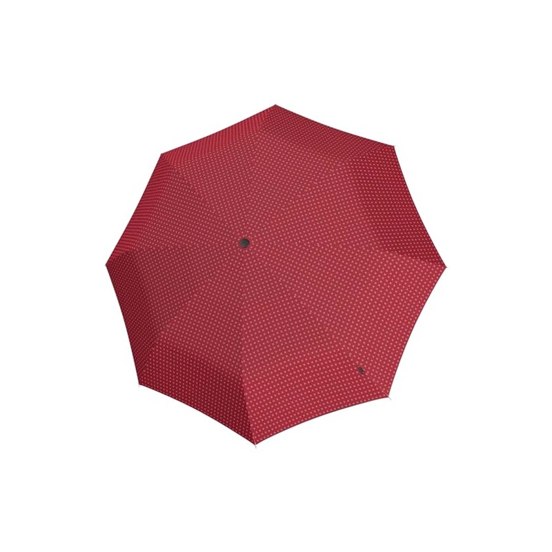 Knirps T.205 Medium Duomatic Pocket Umbrella, 2cross red, Classic