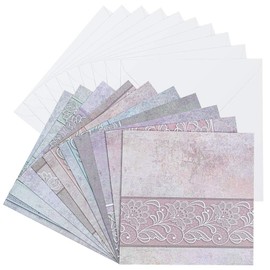 Ideen mit Herz Pack of 10 Lace Greeting Cards 16cm x 16cm 230gsm Assorted Designs with Envelopes