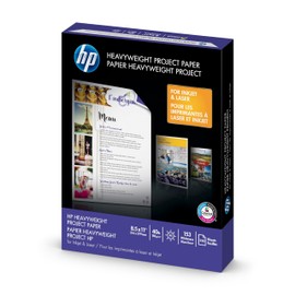 HP HeavyWeight Project Paper, Matte, 8.5x11 in, 40 lb, 250 sheets, works with inkjet, PageWide, laser printers (Z4R14A)