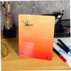 Levemolo 1 Set Desktop Planner Clock Standing Whiteboard Acrylic Dry