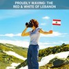 Lyvixora ​10 PCS Lebanese Flag Handheld Mini Flags - Lebanon