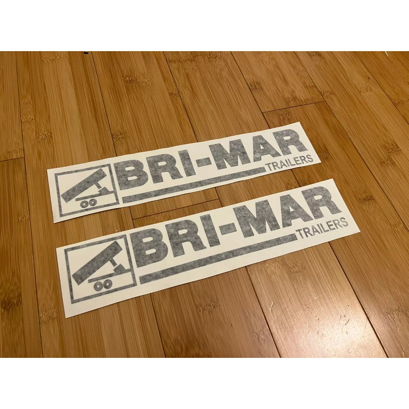BRI-MAR Trailers OEM Replacement TRAILER DECAL Stickers - SET OF
