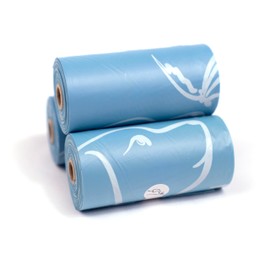 DOG & BUTTERFLY 100% CERTIFIED COMPOSTABLE, ZERO-PLASTIC, NO MICROPLASTIC WASTE 270Q. Beautifully designed, easy-open, leak-proof, tear-proof.